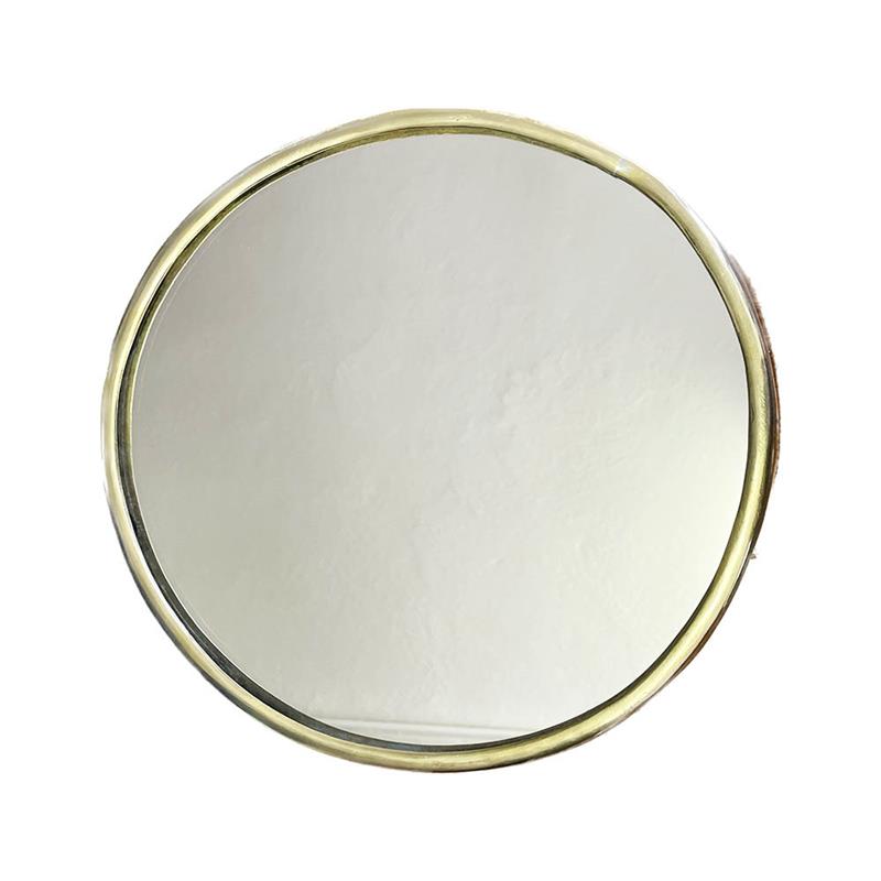 Specchio marocchino in ottone a forma tonda - Dimensioni diam. cm 32 circa