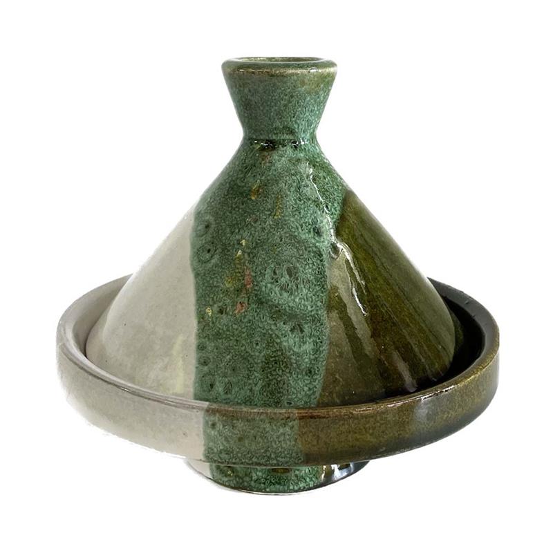 Tajine  marocchino porta salse , porta spezie in ceramica dipinta a mano - Dimensioni circa: diam. cm 13*h 12