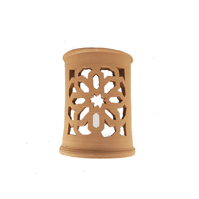 Applique lampada marocchina in terracotta naturale